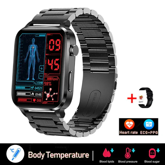MedWatch™ Pura - Laser therapy health smart watch for men's uric acid, blood lipids, blood pressure, intelligent