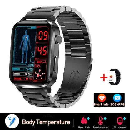 MedWatch™ Pura - Laser therapy health smart watch for men's uric acid, blood lipids, blood pressure, intelligent