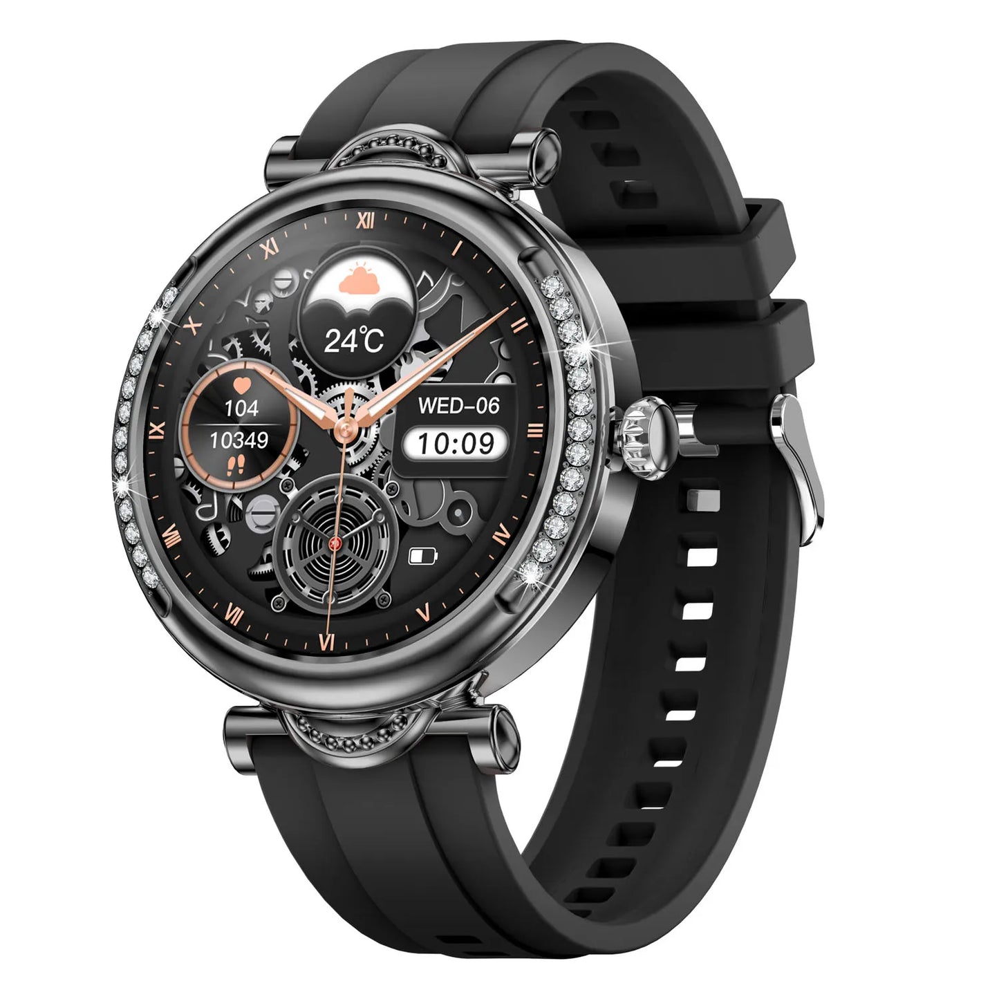 MedWatch™ Aurora - Fashion Smart Watch for Women Lady Health Monitoring 1.27inch Screen IP67 Waterproof BT Calling