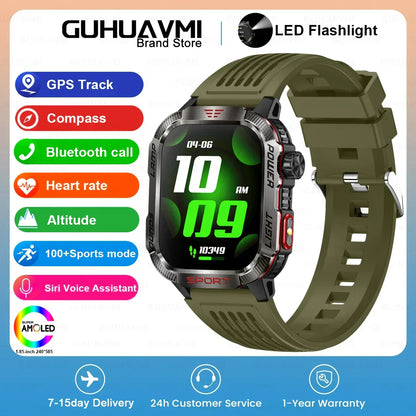 MedWatch™ Endurance - Smart Watch Men 1.96 inch GPS Compass IP68 Bluetooth call Outdoor Sports Fitness Tracker Smartwatch