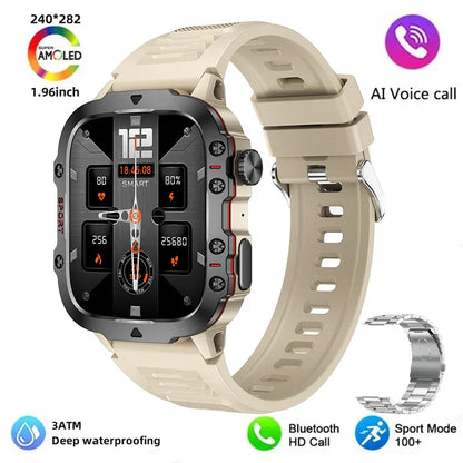 MedWatch™ Apache - New 420mAh large battery outdoor sports men's smartwatch 1.96 inches 240 * 282 multi sport mode 100