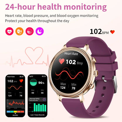 MedWatch™ Spectra - Smart Watches For Women Bluetooth Call Connected Phone Women Watch Health Monitor