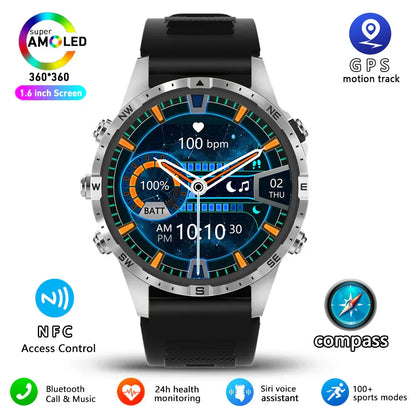 MedWatch™ Aspire - New GPS Smart Watch, GT4 Pro, Blood Sugar Smartwatch