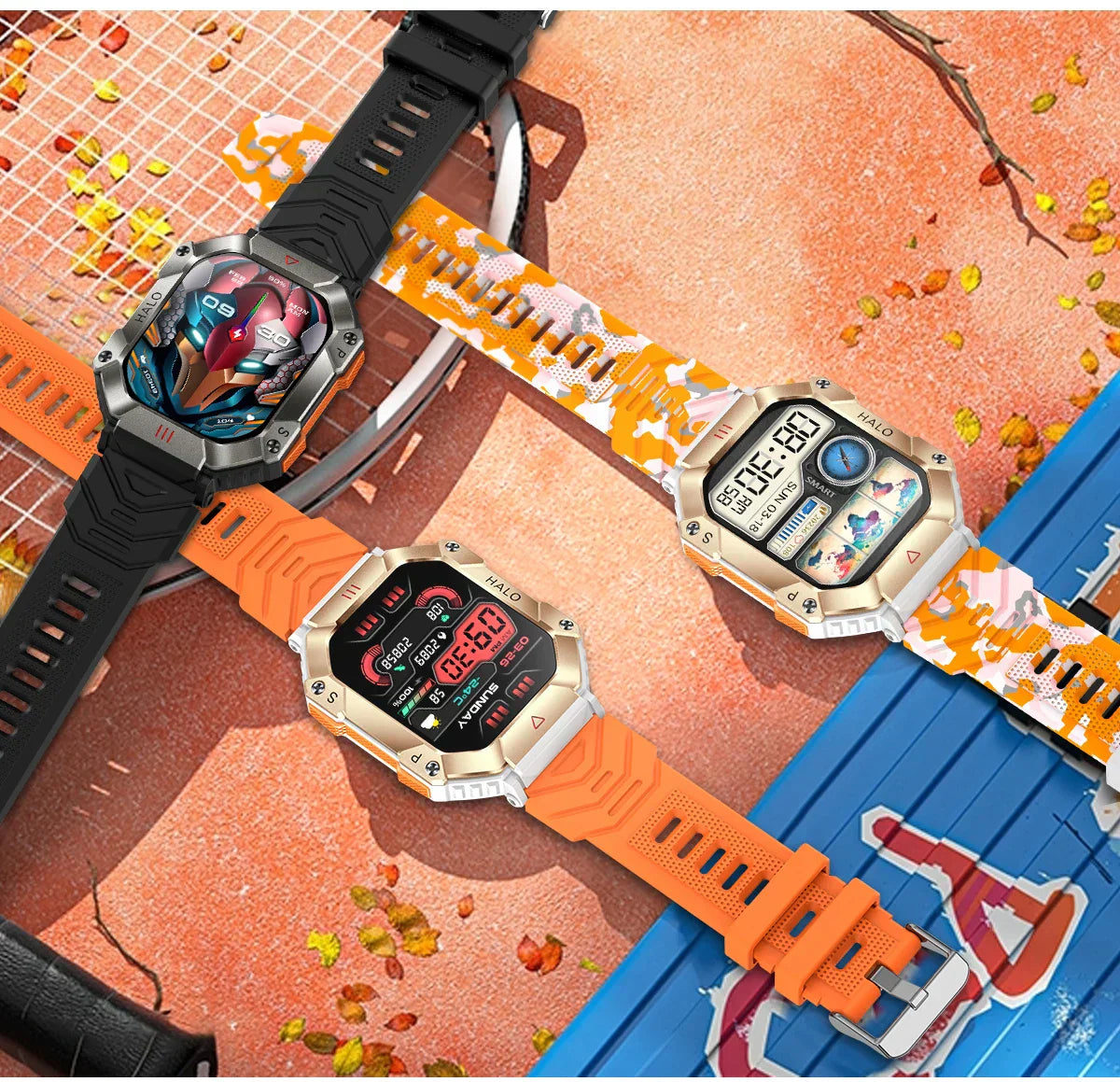 MedWatch™ Invictus Ultra -Watches Ip68 Waterproof Military Healthy Monitor AI Voice Bluetooth Call