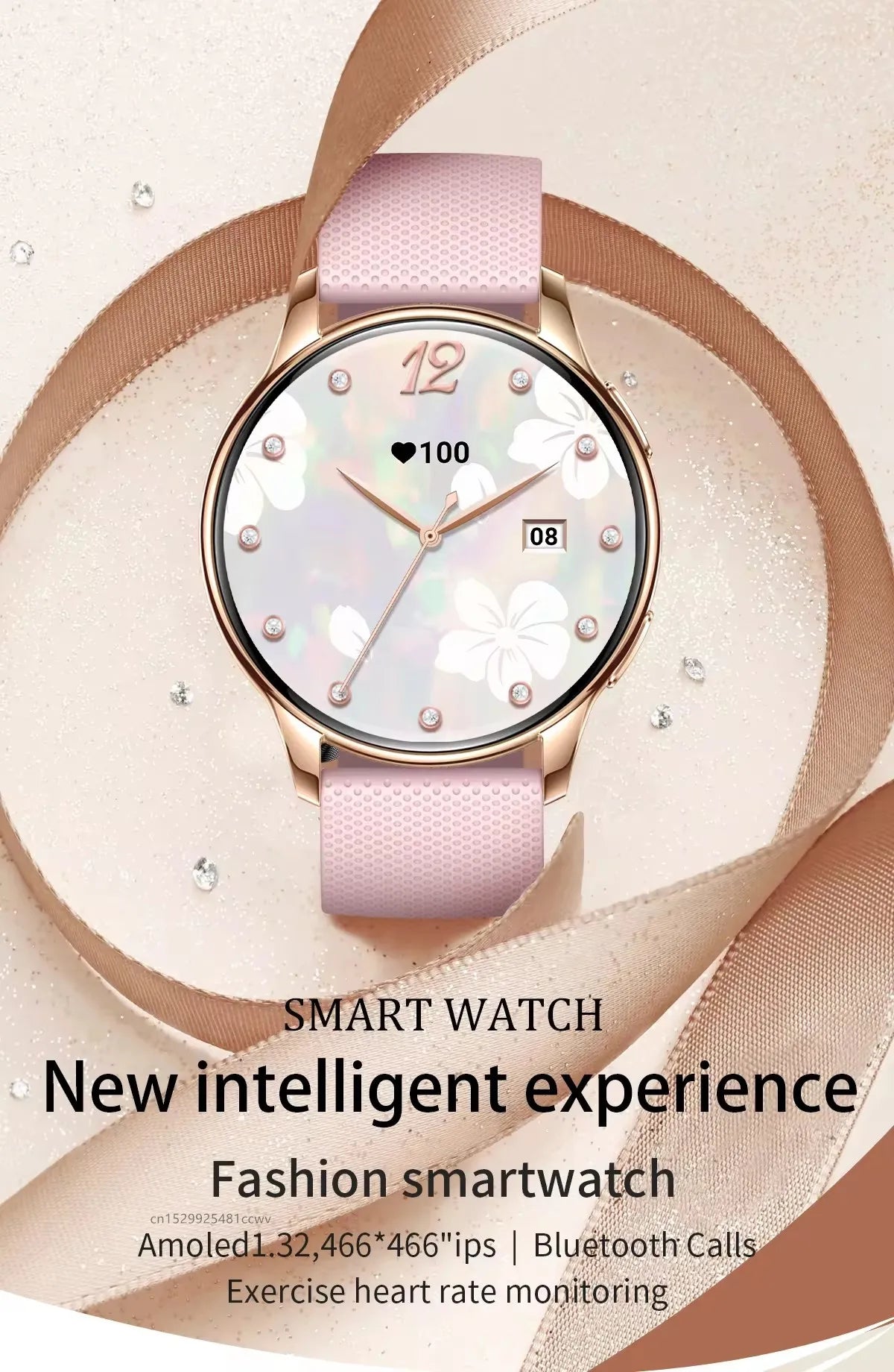 MedWatch™ Frost - Fashion Women Smart Watch AMOLED HD