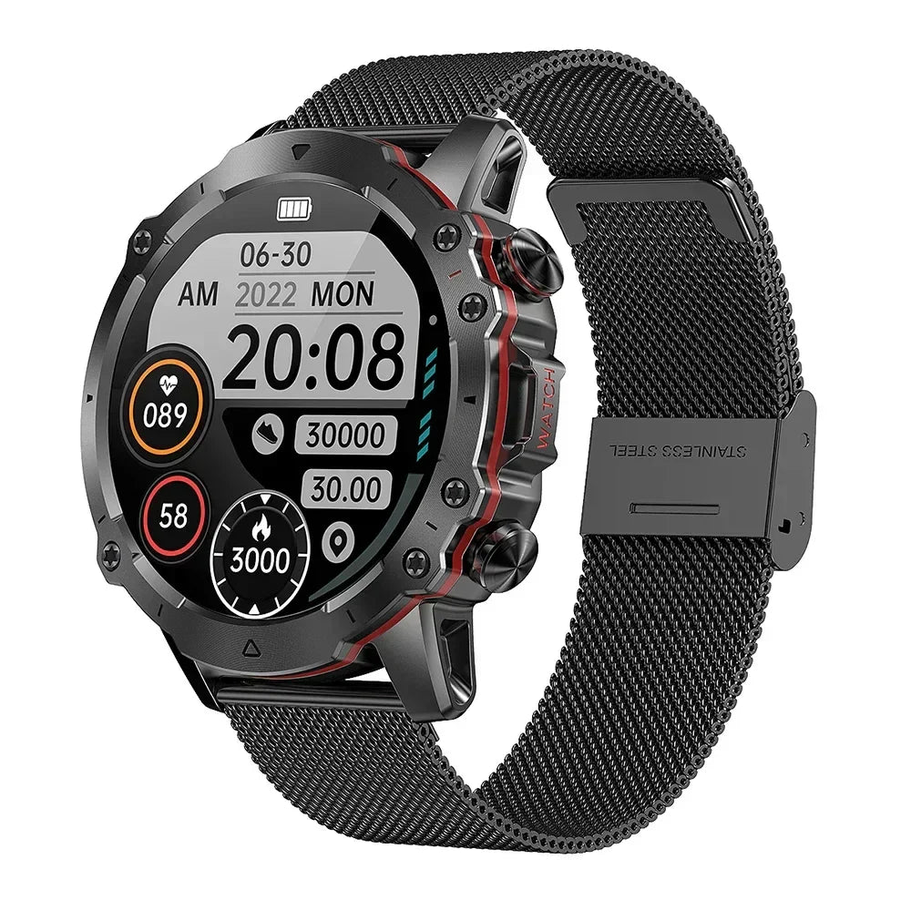 MedWatch™ Crusader - Smart Watch For Men Amoled Waterproof Bluetooth Call Heart Rate