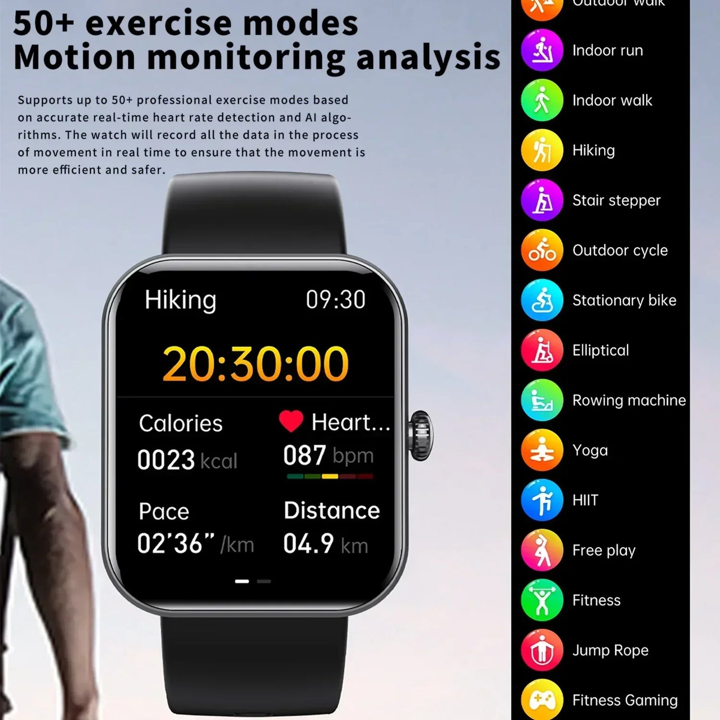 MedWatch™ ZenMotion Pulse - Blood Glucose Sugar Smart Watch, 24 Hour Heart Rate Fitness Tracker