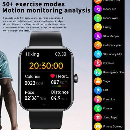 MedWatch™ ZenMotion Pulse - Blood Glucose Sugar Smart Watch, 24 Hour Heart Rate Fitness Tracker