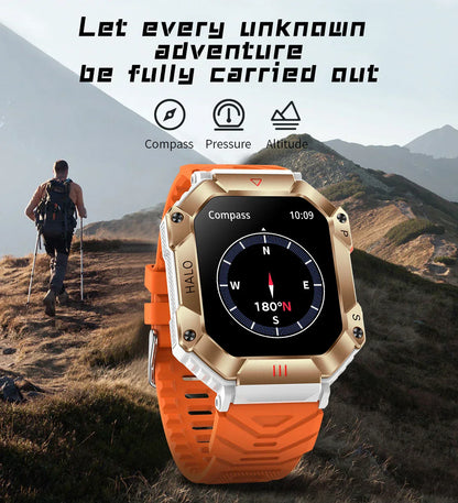 MedWatch™ Invictus Ultra -Watches Ip68 Waterproof Military Healthy Monitor AI Voice Bluetooth Call