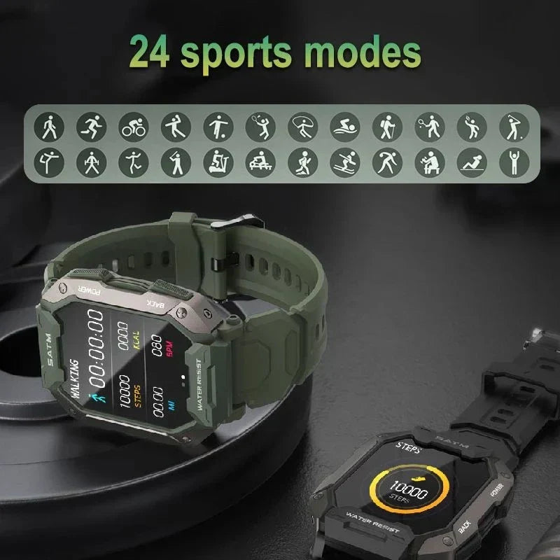 MedWatch™ Force - Smart Watch Men Bluetooth Full Touch Screen 5ATM Waterproof Watches Sports