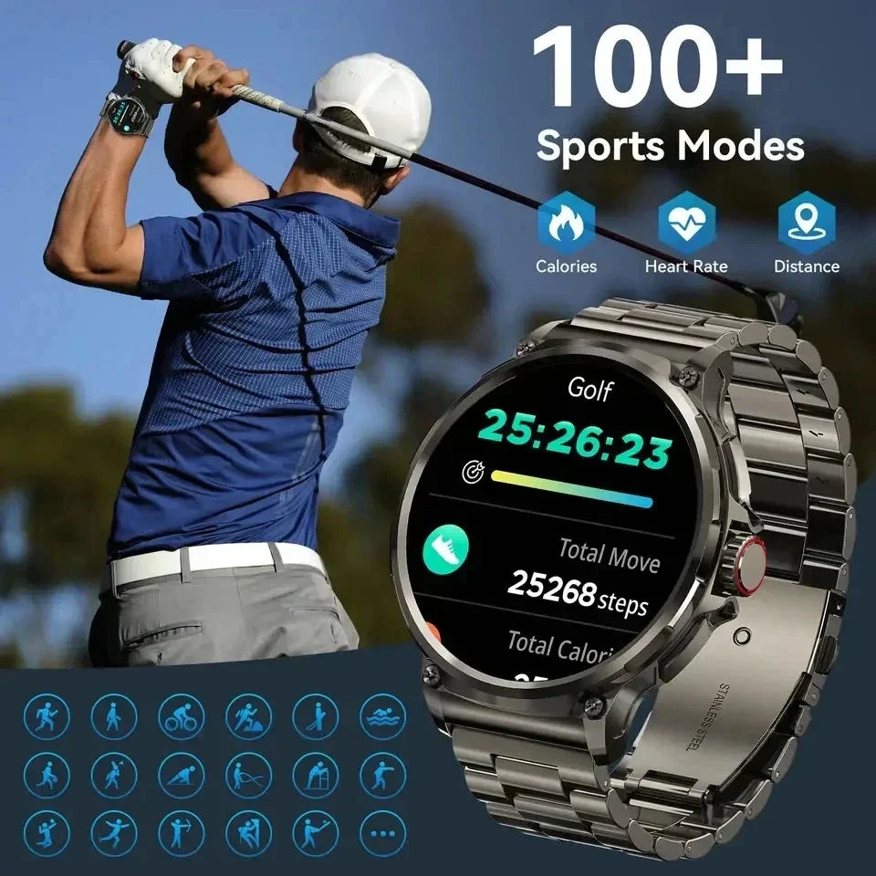 MedWatch™ Smart Pro Endurance - Smart Watch 1.85 Inch Ultra HD AMOLED Screen 710 Mah Battery Bluetooth Call Smartwatch