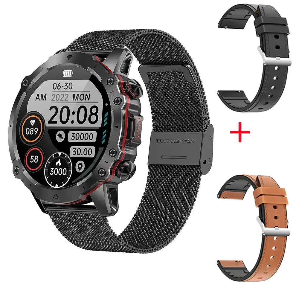MedWatch™ Crusader - Smart Watch For Men Amoled Waterproof Bluetooth Call Heart Rate