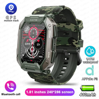 MedWatch™ Force - Smart Watch Men Bluetooth Full Touch Screen 5ATM Waterproof Watches Sports