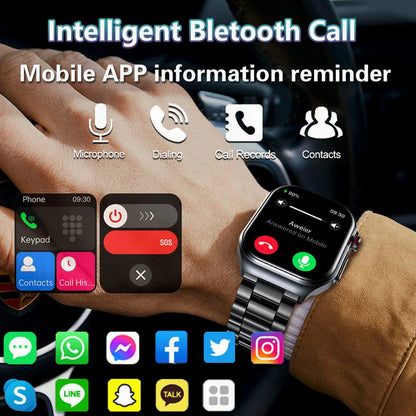 MedWatch™ Versa - New Uric Acid Blood Fat Smartwatch ECG Heart Rate Blood Pressure Blood Glucose Health Monitoring