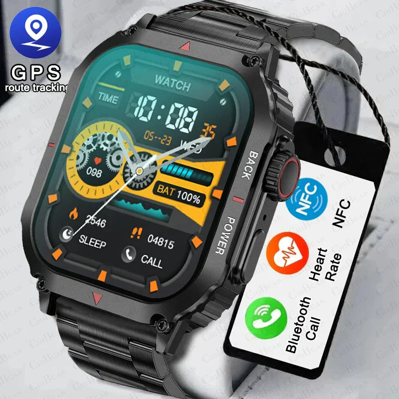 MedWatch™ Regulus - Smart Watch Men AMOLED HD Screen Heart Rate Health Tracker Bluetooth Call IP68