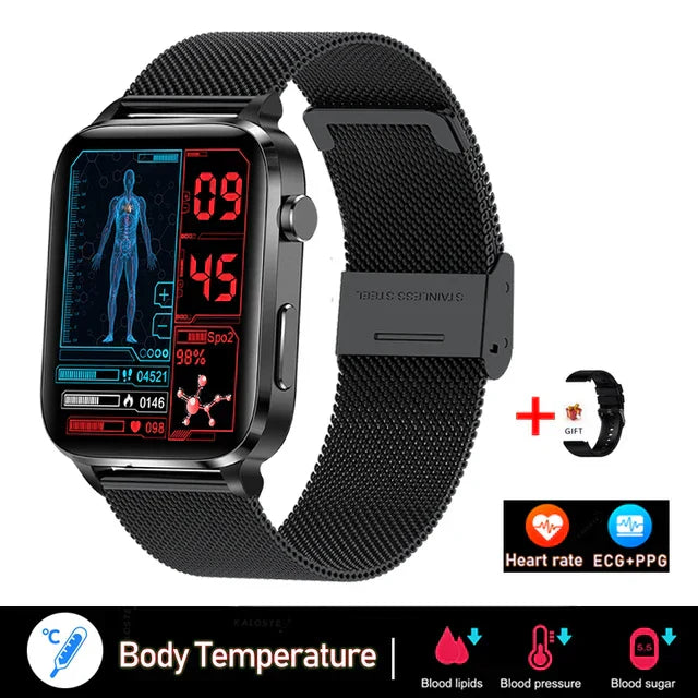 MedWatch™ Pura - Laser therapy health smart watch for men's uric acid, blood lipids, blood pressure, intelligent