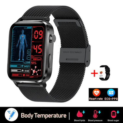 MedWatch™ Pura - Laser therapy health smart watch for men's uric acid, blood lipids, blood pressure, intelligent