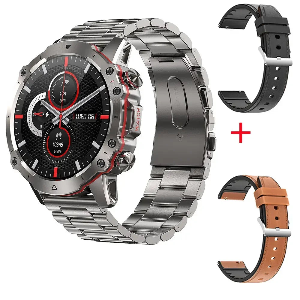 MedWatch™ Crusader - Smart Watch For Men Amoled Waterproof Bluetooth Call Heart Rate