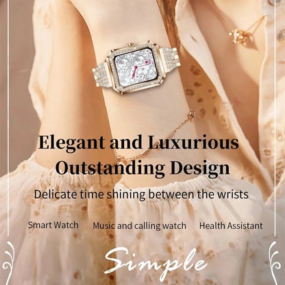 MedWatch™ Aquamarine - Smart Watch Ladies Bluetooth Call Health Monitor Blood Pressure Fitness Tracker For Women