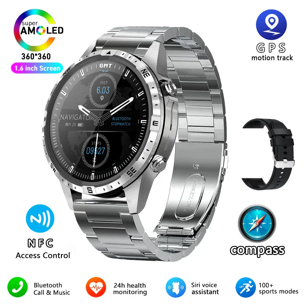 MedWatch™ Aspire - New GPS Smart Watch, GT4 Pro, Blood Sugar Smartwatch