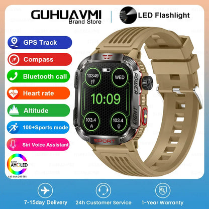 MedWatch™ Endurance - Smart Watch Men 1.96 inch GPS Compass IP68 Bluetooth call Outdoor Sports Fitness Tracker Smartwatch