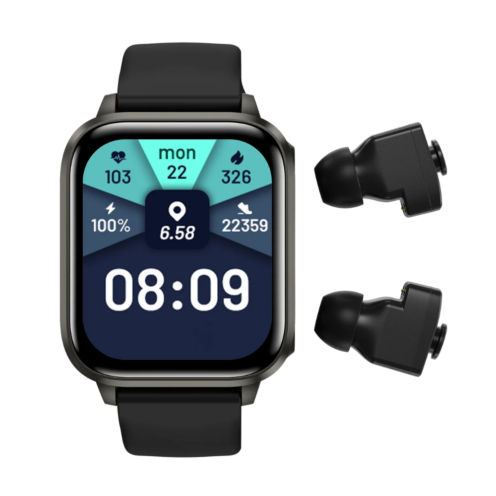 MedWatch™ Unite -Smart Watch With Bluetooth Earphone Waterproof, Touch Big Display Screen Best Relog Inteligente